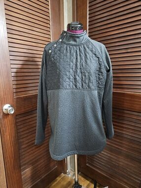 Charles River Apparel Women's Newbury Asymmetrical Snap Sweatshirt